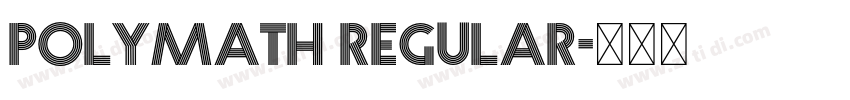 Polymath Regular字体转换